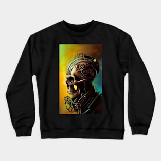 Skull Illustration Steampunk Crewneck Sweatshirt